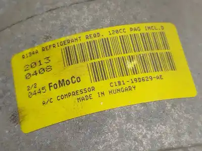 Pezzo di ricambio per auto di seconda mano compressore aria condizionata per ford b-max (jk) 1.0 ecoboost riferimenti oem iam 1930248  c1b119d629ae