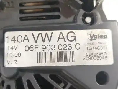 Автозапчастина б/у генератор для audi a3 (8p1) 2.0 tdi посилання на oem iam 06f903023f tg14c011 06f903023c