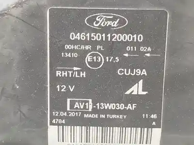 Second-hand car spare part left headlight for ford b-max (jk) 1.0 ecoboost oem iam references 2024119 04615011200010 av1113w030af