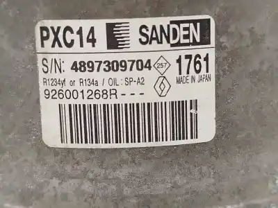 İkinci el araba yedek parçası klima kompresörü için renault megane iv fastback (b9a/m/n_) 1.2 tce 130 (b9mr) oem iam referansları 926009307r pxc14 4897309704