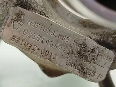 Peça sobressalente para automóvel em segunda mão turbocompresor por renault megane iv fastback (b9a/m/n_) 1.2 tce 130 (b9mr) referências oem iam 144105784r 8210420013 ngt1038lmsz h82014394115784