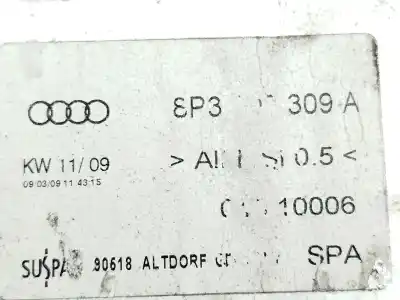 Автозапчастина б/у підсилення заднього бампера для audi a3 (8p1) 2.0 tdi посилання на oem iam 8p4807251a  8p3807309a