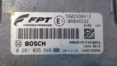 Second-hand car spare part ecu engine control for iveco daily vi autobús 50c16 oem iam references 5802338412 0281035648 