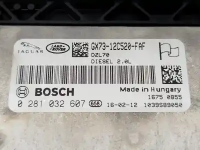 Second-hand car spare part ecu engine control for land rover range rover evoque (l538) 2.0 d 4x4 oem iam references gx7312c520faf 16750855 1039s89050 0281032607