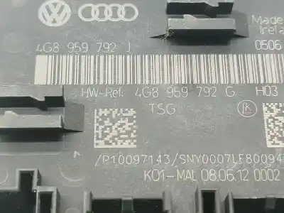 Second-hand car spare part electronic module for audi a6 c7 (4g2, 4gc) 2.0 tdi oem iam references 4g8959792j  4g8959792g