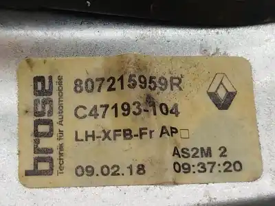 Piesă de schimb auto la mâna a doua mecanism acționare geam fațã stânga pentru renault megane iv fastback (b9a/m/n_) 1.2 tce 130 (b9mr) referințe oem iam 807213056r c47193104 807215959r