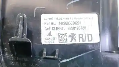 Автозапчастина б/у правий ліхтар для peugeot 2008 ii (ud_, us_, uy_, uk_) 1.2 puretech 130 посилання на oem iam 9838190480 fr2695020201 