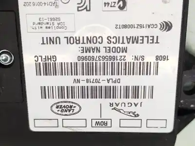 Автозапчастина б/у електронний модуль для land rover range rover evoque (l538) 2.0 d 4x4 посилання на oem iam dpla70718nv  22166563760960