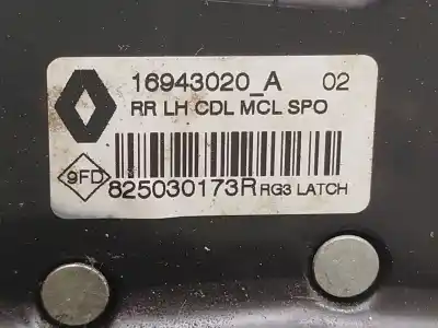 Peça sobressalente para automóvel em segunda mão fechadura da porta traseira esquerda por renault megane iv fastback (b9a/m/n_) 1.2 tce 130 (b9mr) referências oem iam 825039969r 16943020a 825030173r