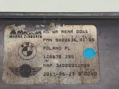 Автозапчасти б/у задний правый стеклорегулятор за mini mini countryman (r60) cooper sd ссылки oem iam 51359805672  9800636