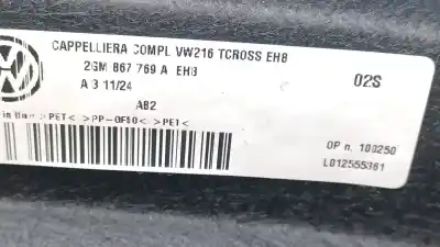 Автозапчасти б/у задний поддон за volkswagen t-cross (c11) 1.0 tsi ссылки oem iam   2gm867769aeh8