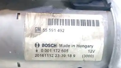 Second-hand car spare part starter motor for opel corsa e (x15) 1.3 cdti (08, 68) oem iam references 55591492 0001172605 