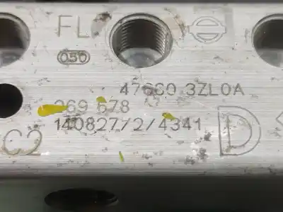 Peça sobressalente para automóvel em segunda mão abs por nissan pulsar fastback (c13) 1.2 dig-t referências oem iam 476603zl0a  269678