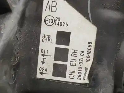 Pezzo di ricambio per auto di seconda mano faro anteriore destro per nissan pulsar fastback (c13) 1.2 dig-t riferimenti oem iam 260103zl0a  10018068