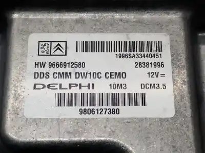 Second-hand car spare part ecu engine control for citroen ds5 2.0 hdi 165 oem iam references 9666912580 28381996 9806127380