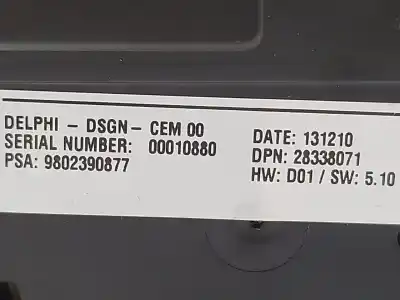 Second-hand car spare part multifunction switch for citroen ds5 2.0 hdi 165 oem iam references 9802390877  28338071