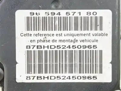 Peça sobressalente para automóvel em segunda mão abs por citroen c4 i (lc_) 1.6 16v referências oem iam  9659457180 87bhd52450965 0265231486 9649988280