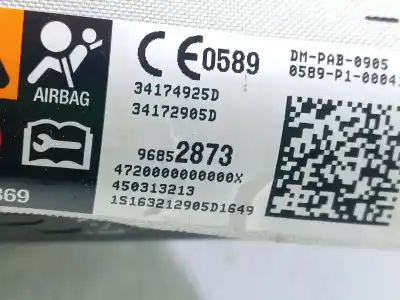 Pezzo di ricambio per auto di seconda mano kit airbag per opel corsa e (x15) 1.3 cdti (08, 68) riferimenti oem iam   