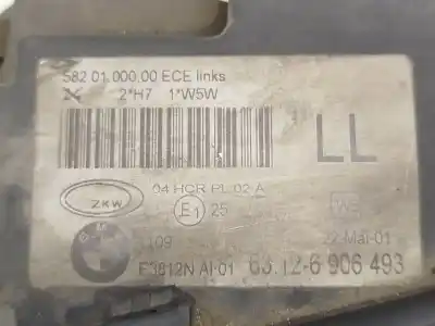 Second-hand car spare part left headlight for bmw 3 (e46) 320 d oem iam references  63126906493 
