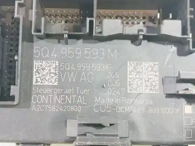 Second-hand car spare part electronic module for seat leon (5f1) 1.5 tsi oem iam references 5q4959593m 5q4959593f 
