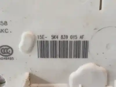 Peça sobressalente para automóvel em segunda mão fechadura da porta traseira esquerda por seat leon (5f1) 1.5 tsi referências oem iam 5k4839015af 5k4839015af 