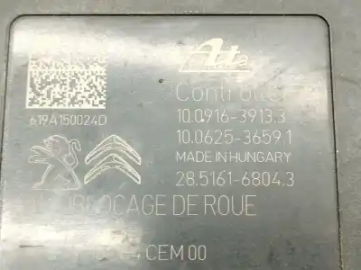 Peça sobressalente para automóvel em segunda mão abs por citroen c-elysee (dd_) 1.5 bluehdi 100 referências oem iam 9822654880 10022012064. 28516168043. 10091639133. 10062536591 