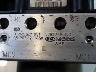 Peça sobressalente para automóvel em segunda mão abs por kia cee´d concept referências oem iam 589201h3a0 589201h300 0265231951