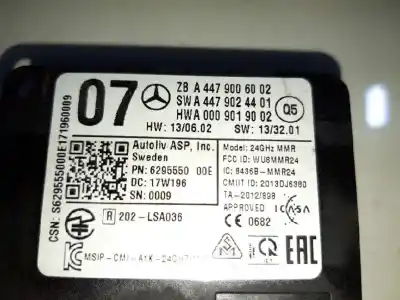 Gebrauchtes Autoersatzteil elektronisches modul zum mercedes-benz clase v (w447) 2.1 cdi cat oem-iam-referenzen a4479006002  6295550