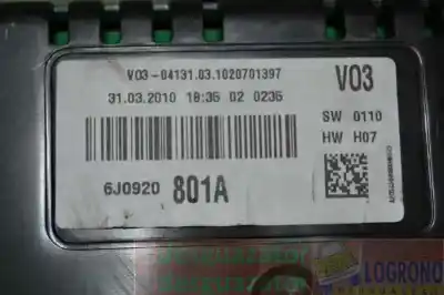 Автозапчасти б/у приборная доска за seat ibiza iv (6j5, 6p1) 1.6 tdi ссылки oem iam 6j0920801a  1020701397 Автозапчасти б/у приборная доска за seat ibiza iv (6j5, 6p1) 1.6 tdi ссылки oem iam 6j0920801a  1020701397