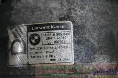 Peça sobressalente para automóvel em segunda mão compressor de ar condicionado a/a a/c por bmw serie 3 compacto (e46) 2.0 320td referências oem iam 64526905643  64529145353