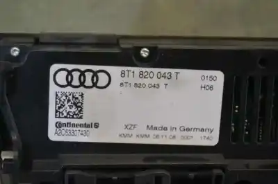 Pezzo di ricambio per auto di seconda mano controllo climatico per audi a4 b8 (8k2) 2.0 tdi riferimenti oem iam 8t1820043t  8t0820043t