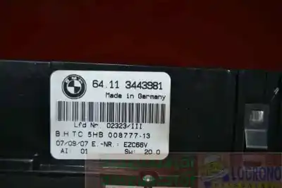 Peça sobressalente para automóvel em segunda mão comando de sofagem (chauffage / ar condicionado) por bmw x3 2.0 turbodiesel referências oem iam 64113443981 64113443981 