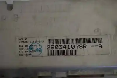 Second-hand car spare part multifunction display for renault trafic combi (ab 4.01) 1.9 diesel oem iam references 280341078r  280341078r