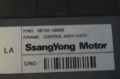 Автозапчасти б/у климат-контроль за ssangyong kyron 2.0 ссылки oem iam 6870009020  6870009020
