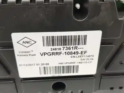 Peça sobressalente para automóvel em segunda mão quadrante por renault clio iv 0.9 referências oem iam 248107361r  248107361r