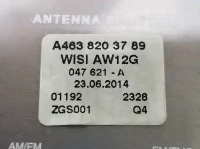 Second-hand car spare part antenna amplifier for clase c clase gla 2.1 cdi oem iam references a4638203789  a4638203789