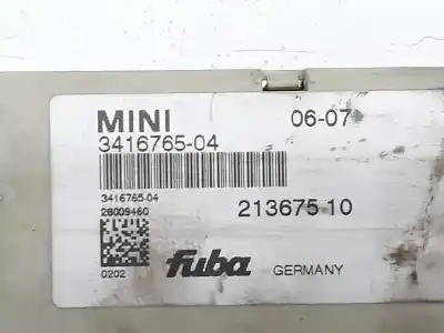 Автозапчастина б/у антенний підсилювач для mini mini (r56) 1.6 cooper d [1.6 ltr. - 82 kw diesel cat] посилання на oem iam 65203416765  3416765