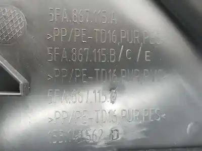 Автозапчастина б/у обкітка задніх лівіх дверей для cupra leon 1.5 16v tsi act посилання на oem iam 5fa867211c  5fa867211cutw