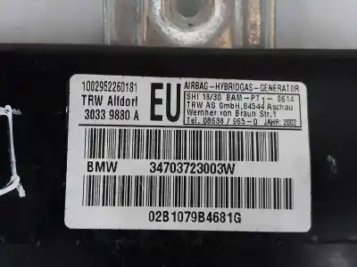 Автозапчастина б/у права бічна подушка безпеки для bmw 3 touring (e46) 320 d посилання на oem iam 72127037230  72127037230