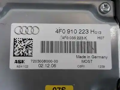 Автозапчастина б/у антенний підсилювач для audi a6 c6 (4f2) 2.7 tdi посилання на oem iam 4f0035223k  4f0910223h
