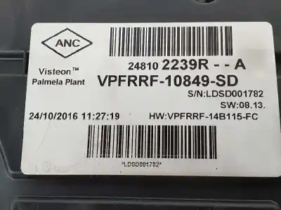 Peça sobressalente para automóvel em segunda mão quadrante por renault trafic combi 1.6 dci d energy referências oem iam 248102239r  248102239r