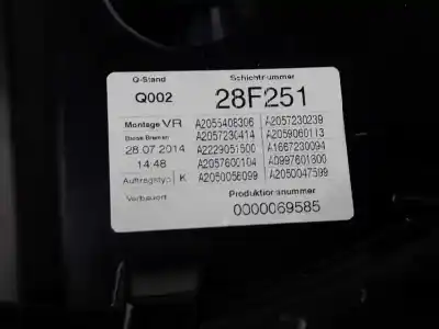 Second-hand car spare part passenger side right window regulator for clase c clase c lim. 2.1 cdi oem iam references 2057205023  a2055408306 a2057230414 a2229051500 a2057600104 a2050056099
