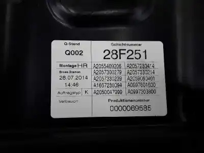 Автозапчасти б/у задний правый стеклорегулятор за clase c clase c lim. 2.1 cdi ссылки oem iam 2057308004  a2055409206 a2057300279 a2057330239 a1667230094 a2050047999
