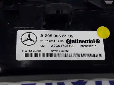 Second-hand car spare part climate control for clase c clase c lim. 2.1 cdi oem iam references a2059058105  a2c91725100