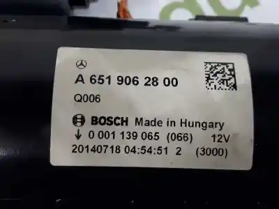 Second-hand car spare part starter motor for clase c clase c lim. 2.1 cdi oem iam references a6519062800  6519062800
