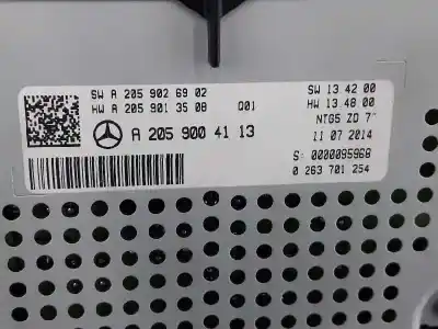 Second-hand car spare part multifunction display for clase c clase c lim. 2.1 cdi oem iam references a2059004113  a2059026902 a2059013508