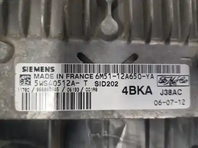 Pezzo di ricambio per auto di seconda mano centralina motore per ford focus ii sedán (db_, fch, dh) 1.8 tdci riferimenti oem iam 6m5112a650ya  5ws40512a
