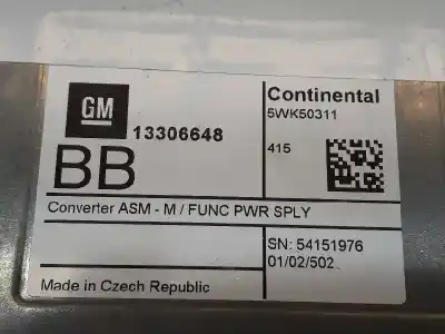 Second-hand car spare part electronic module for opel mokka / mokka x (j13) 1.6 cdti 4x4 (_76) oem iam references 13306648  13306648