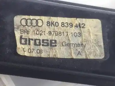 Автозапчасти б/у задний правый стеклорегулятор за audi a4 b8 (8k2) 1.8 tfsi ссылки oem iam 8k0839462  8k0839462