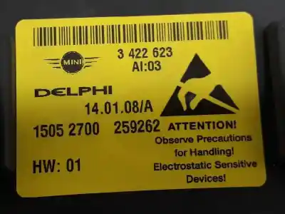 Second-hand car spare part interior light for mini mini 1.4 16v oem iam references 3422623  61313422623